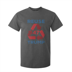 Funny Trump 2024 T Shirt For Kid 45 47 Trump Reuse Take America Back Election The Return TS10 Dark Heather Print Your Wear
