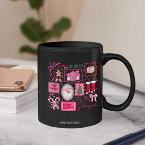 Pink Christmas Coffee Mug Old Xmas Vintage Pink Santa Claus TS10 Print Your Wear