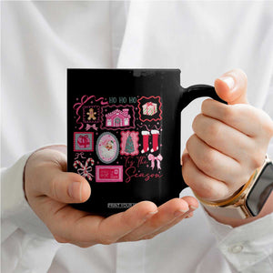 Pink Christmas Coffee Mug Old Xmas Vintage Pink Santa Claus TS10 Print Your Wear