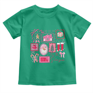 Pink Christmas Toddler T Shirt Old Xmas Vintage Pink Santa Claus TS10 Irish Green Print Your Wear