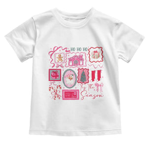 Pink Christmas Toddler T Shirt Old Xmas Vintage Pink Santa Claus TS10 White Print Your Wear