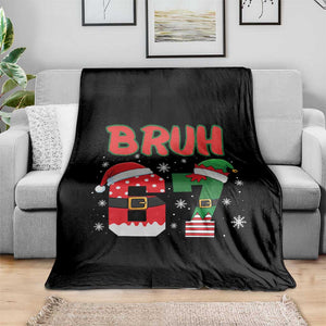 67 Christmas Throw Blanket Six Seven Bruh Funny Boys Kids Meme Pajamas Gen Alpha Slang TS10 Print Your Wear
