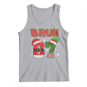 67 Christmas Tank Top Six Seven Bruh Funny Boys Kids Meme Pajamas Gen Alpha Slang TS10 Athletic Heather Print Your Wear