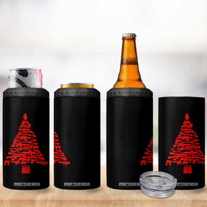 Funny Guns Christmas 4 in 1 Can Cooler Tumbler 2nd Amendment Xmas Tree Gun Lovers TS10 Print Your Wear