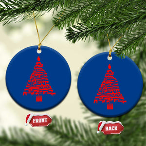 Funny Guns Christmas Ceramic Ornament 2nd Amendment Xmas Tree Gun Lovers TS10 1pc Blue Print Your Wear