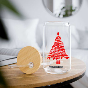 Funny Guns Christmas Glass Can 2nd Amendment Xmas Tree Gun Lovers TS10 Print Your Wear