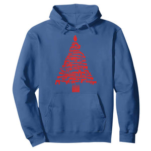 Funny Guns Christmas Hoodie 2nd Amendment Xmas Tree Gun Lovers TS10 Royal Blue Print Your Wear