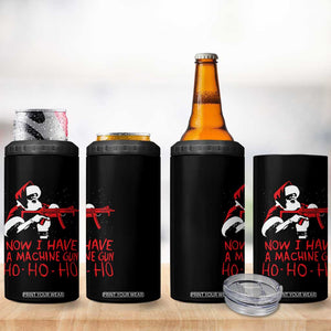 Now I Have A Machine Gun 4 in 1 Can Cooler Tumbler Funny Retro Christmas 90s Movie Santa Gun Lovers TS10 Print Your Wear