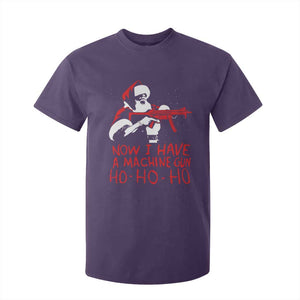 Now I Have A Machine Gun T Shirt For Kid Funny Retro Christmas 90s Movie Santa Gun Lovers TS10 Purple Print Your Wear