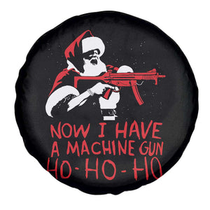 Now I Have A Machine Gun Spare Tire Cover Funny Retro Christmas 90s Movie Santa Gun Lovers TS10 Print Your Wear