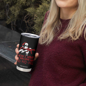 Now I Have A Machine Gun Tumbler Cup Funny Retro Christmas 90s Movie Santa Gun Lovers TS10 Print Your Wear