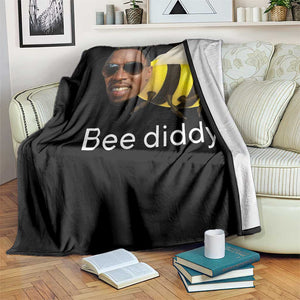 Bee Diddy Throw Blanket Funny Weirdcore Dark Humor Internet Memes Gen-Z TS10 Print Your Wear