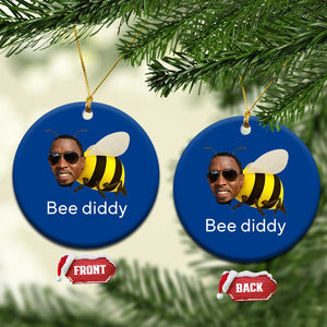 Bee Diddy Ceramic Ornament Funny Weirdcore Dark Humor Internet Memes Gen-Z TS10 1pc Blue Print Your Wear
