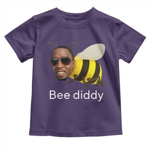 Bee Diddy Toddler T Shirt Funny Weirdcore Dark Humor Internet Memes Gen-Z TS10 Purple Print Your Wear