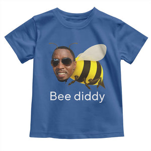 Bee Diddy Toddler T Shirt Funny Weirdcore Dark Humor Internet Memes Gen-Z TS10 Royal Blue Print Your Wear