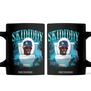 Funny Diddy Coffee Mug Diddy Skibidi Toilet Bootleg Meme TS10 Black Print Your Wear