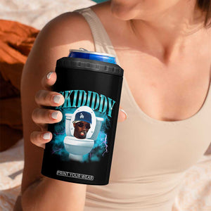 Funny Diddy 4 in 1 Can Cooler Tumbler Diddy Skibidi Toilet Bootleg Meme TS10 Print Your Wear