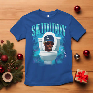 Funny Diddy T Shirt Diddy Skibidi Toilet Bootleg Meme TS10 Royal Blue Print Your Wear