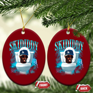 Funny Diddy Ceramic Ornament Diddy Skibidi Toilet Bootleg Meme TS10 Print Your Wear