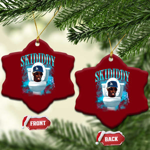 Funny Diddy Ceramic Ornament Diddy Skibidi Toilet Bootleg Meme TS10 Print Your Wear