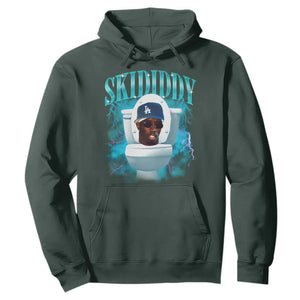 Funny Diddy Hoodie Diddy Skibidi Toilet Bootleg Meme TS10 Dark Forest Green Print Your Wear