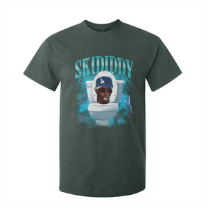 Funny Diddy T Shirt For Kid Diddy Skibidi Toilet Bootleg Meme TS10 Dark Forest Green Print Your Wear