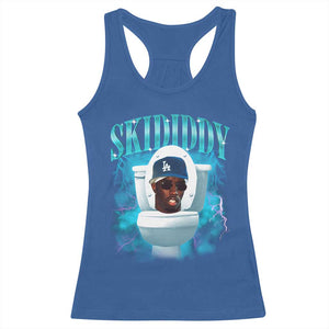 Funny Diddy Racerback Tank Top Diddy Skibidi Toilet Bootleg Meme TS10 Royal Blue Print Your Wear