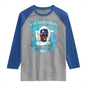 Funny Diddy Raglan Shirt Diddy Skibidi Toilet Bootleg Meme TS10 Sport Gray Royal Print Your Wear