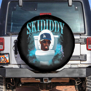 Funny Diddy Spare Tire Cover Diddy Skibidi Toilet Bootleg Meme TS10 No hole Black Print Your Wear