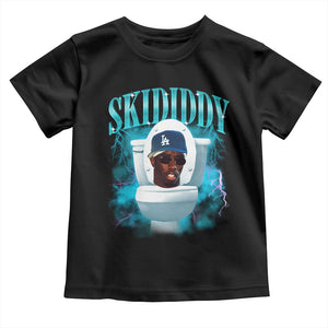 Funny Diddy Toddler T Shirt Diddy Skibidi Toilet Bootleg Meme TS10 Black Print Your Wear