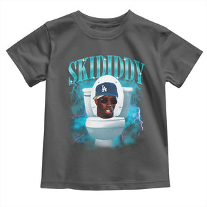 Funny Diddy Toddler T Shirt Diddy Skibidi Toilet Bootleg Meme TS10 Dark Heather Print Your Wear