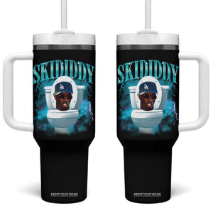 Funny Diddy Tumbler With Handle Diddy Skibidi Toilet Bootleg Meme TS10 One Size: 40 oz Black Print Your Wear