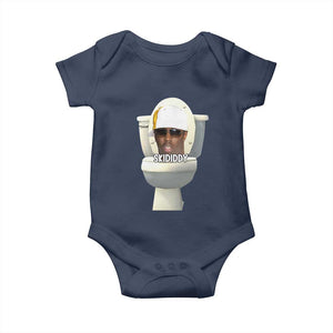 Funny Diddy Baby Onesie Diddy Skibidi Toilet Meme TS10 Navy Print Your Wear