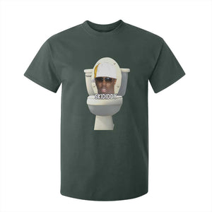 Funny Diddy T Shirt For Kid Diddy Skibidi Toilet Meme TS10 Dark Forest Green Print Your Wear