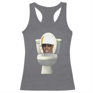 Funny Diddy Racerback Tank Top Diddy Skibidi Toilet Meme TS10 Charcoal Print Your Wear