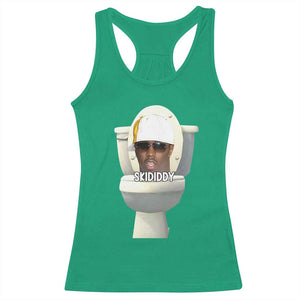 Funny Diddy Racerback Tank Top Diddy Skibidi Toilet Meme TS10 Irish Green Print Your Wear