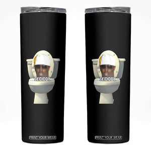 Funny Diddy Skinny Tumbler Diddy Skibidi Toilet Meme TS10 Black Print Your Wear