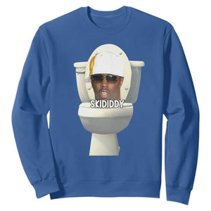 Funny Diddy Sweatshirt Diddy Skibidi Toilet Meme TS10 Royal Blue Print Your Wear