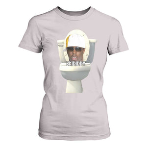 Funny Diddy T Shirt For Women Diddy Skibidi Toilet Meme TS10 Ice Gray Print Your Wear