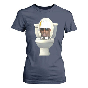 Funny Diddy T Shirt For Women Diddy Skibidi Toilet Meme TS10 Navy Print Your Wear
