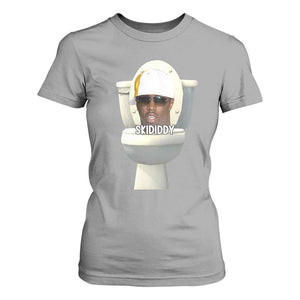Funny Diddy T Shirt For Women Diddy Skibidi Toilet Meme TS10 Sport Gray Print Your Wear