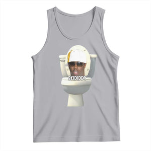 Funny Diddy Tank Top Diddy Skibidi Toilet Meme TS10 Athletic Heather Print Your Wear