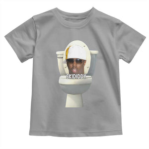 Funny Diddy Toddler T Shirt Diddy Skibidi Toilet Meme TS10 Sport Gray Print Your Wear
