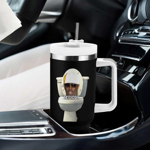 Funny Diddy Tumbler With Handle Diddy Skibidi Toilet Meme TS10 Print Your Wear