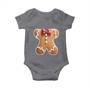 Gingerbread Man Baby Onesie Christmas Cookie Costume TS10 Charcoal Print Your Wear