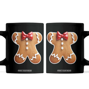Gingerbread Man Coffee Mug Christmas Cookie Costume TS10 Black Print Your Wear