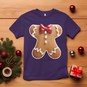 Gingerbread Man T Shirt Christmas Cookie Costume TS10 Purple Print Your Wear