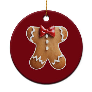 Gingerbread Man Ceramic Ornament Christmas Cookie Costume TS10 1pc Red Print Your Wear