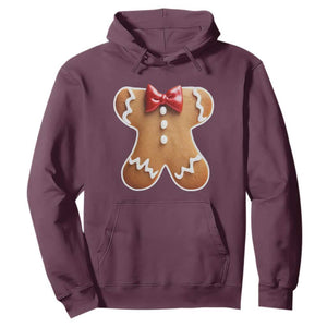 Gingerbread Man Hoodie Christmas Cookie Costume TS10 Maroon Print Your Wear