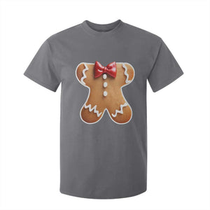 Gingerbread Man T Shirt For Kid Christmas Cookie Costume TS10 Charcoal Print Your Wear